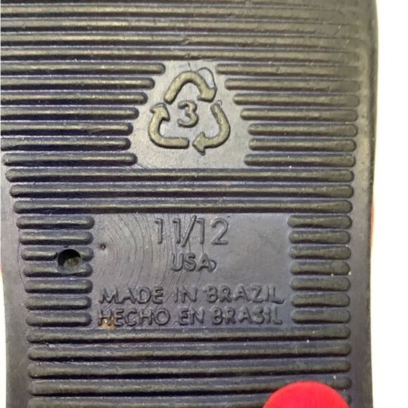 OP | Girls Pink Navy Blue Floral Hibiscus FLIP FLOPS Hawaiian Vacation Summer - Picture 4 of 4